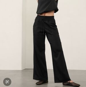 Athleta Women's Black Wide Leg Pants